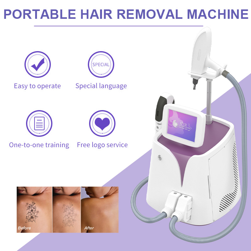 IPL Nd Yag Laser 2 In 1 Skin Rejuvenation Hair Removal Machine