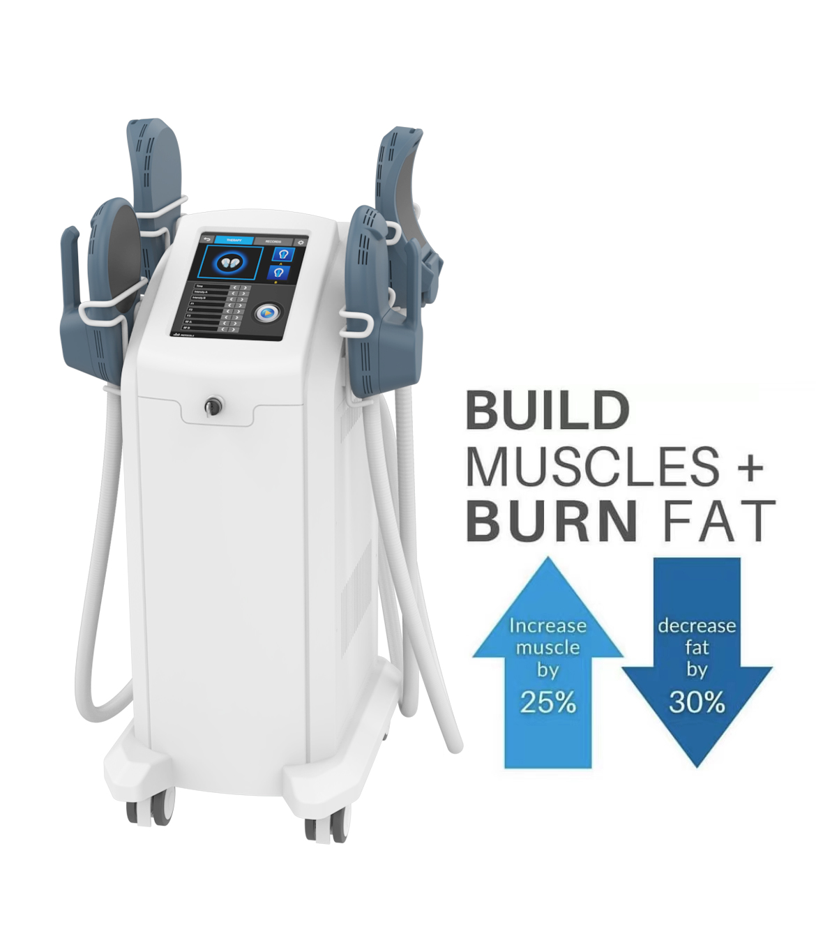 Newest Sinco Emsculpt Non-Invasive  Body Slimming High Intensity Electromagnetic Muscle  Building Machine