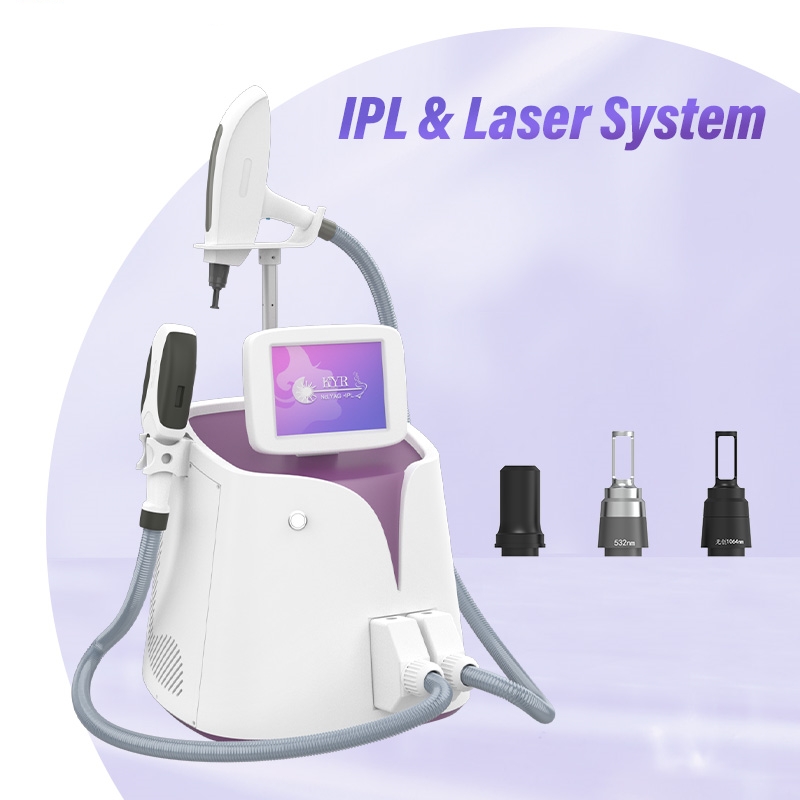 IPL Nd Yag Laser 2 In 1 Skin Rejuvenation Hair Removal Machine