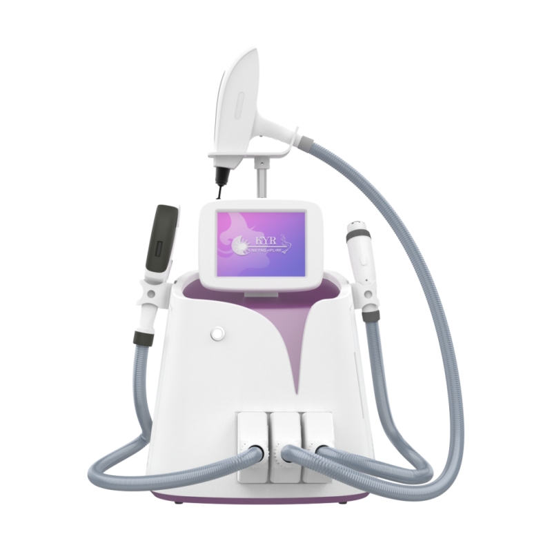 IPL & Nd Yag Laser & RF 3 In 1 Skin Rejuveantion Hair Tattoo Removal Machine