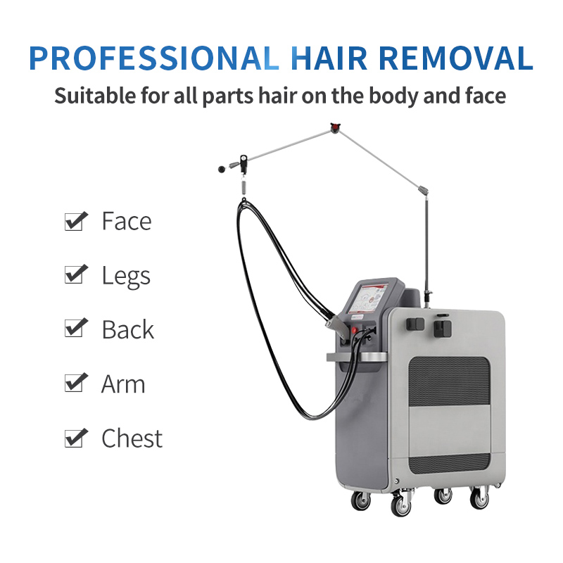 Alex Yag Laser Hair Removal Machine 1064nm 755nm