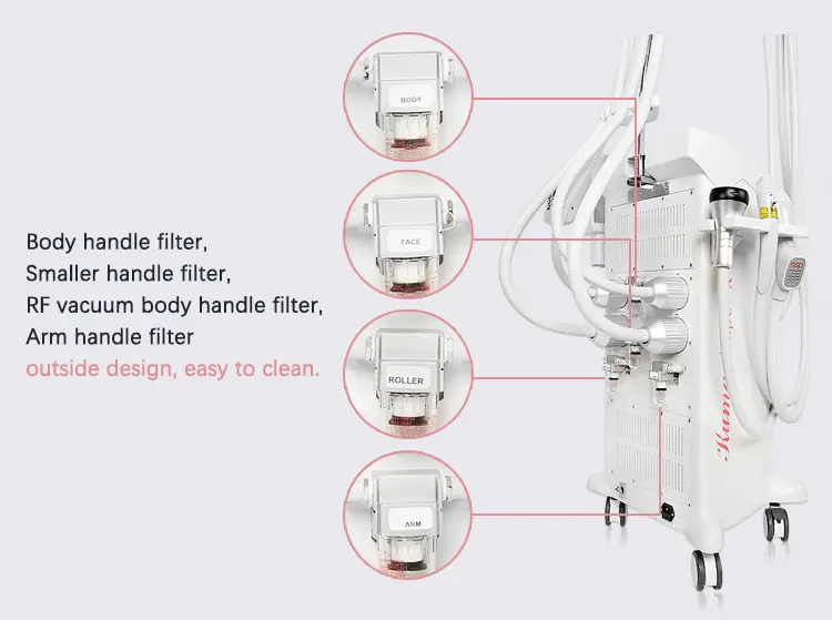 kuma shape rf vacuum massage machine working handle