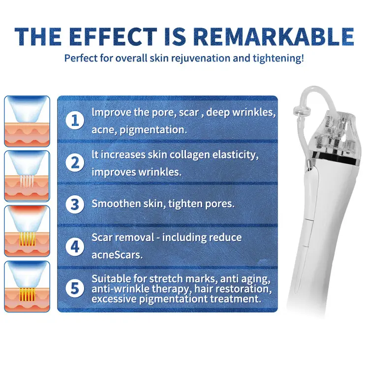 RF Microneedling Portable Fractional Face Lifting Skin Tightening Machine