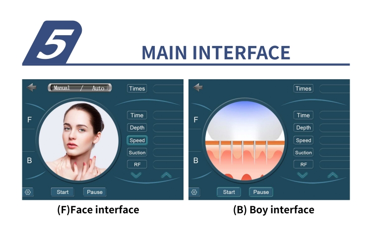 RF Microneedling Portable Fractional Face Lifting Skin Tightening Machine