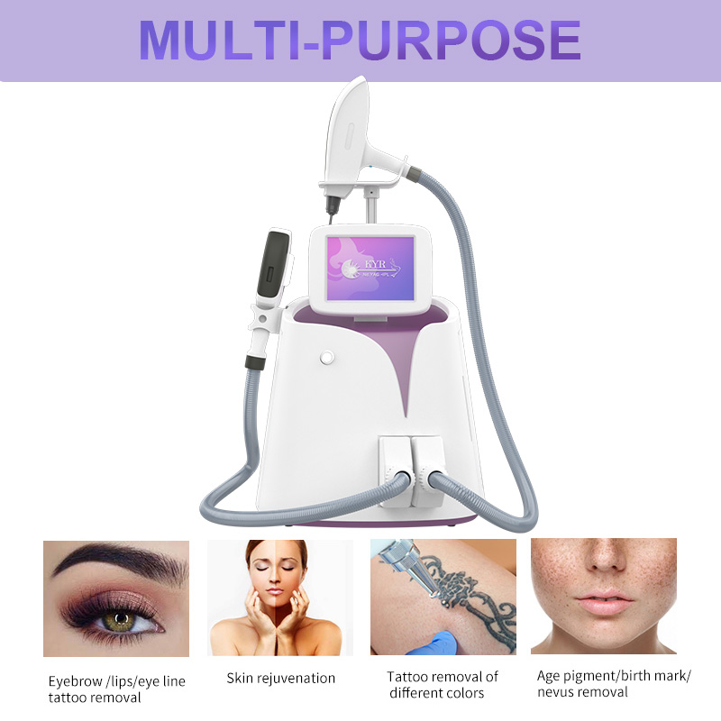 IPL Nd Yag Laser 2 In 1 Skin Rejuvenation Hair Removal Machine
