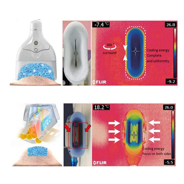 Diamond Ice Sculpture Cryo Fat Reduction Beauty Machine